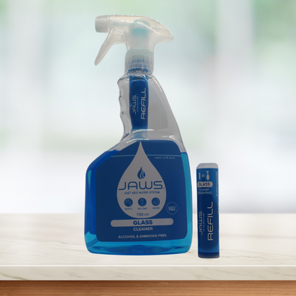 JAWS Glass Cleaner Starter Kit (Makes 1.5 litres, 2 * 750ml when made)