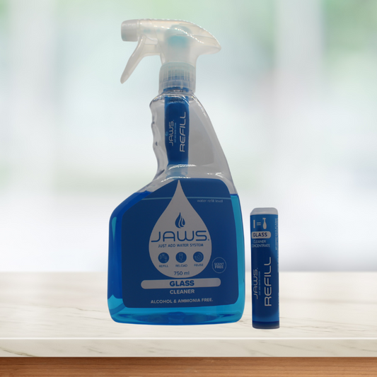 JAWS Glass Cleaner Starter Kit (Makes 1.5 litres, 2 * 750ml when made)