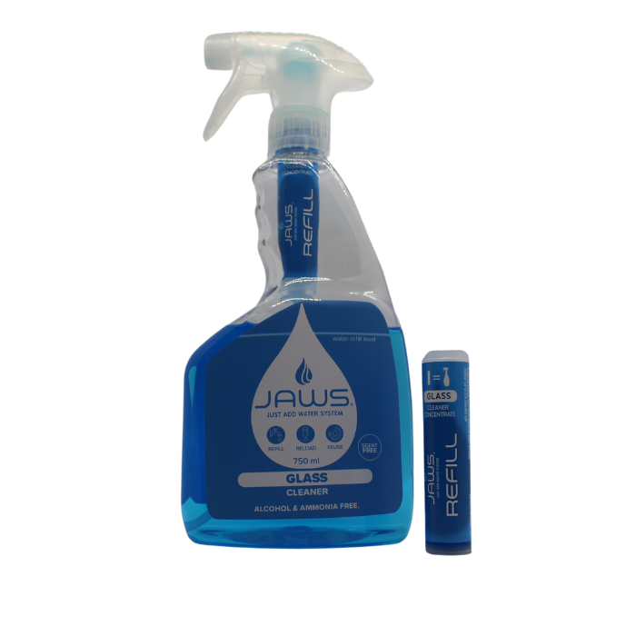 JAWS Glass Cleaner Starter Kit (Makes 1.5 litres, 2 * 750ml when made)